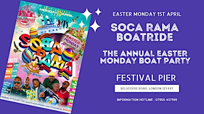 SOCA RAMA - Easter Monday Boatride