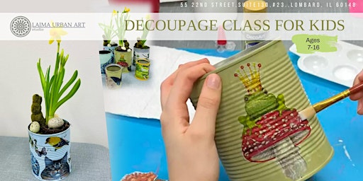 Decoupage Class for Kids, Ages 7-16yrs. primary image