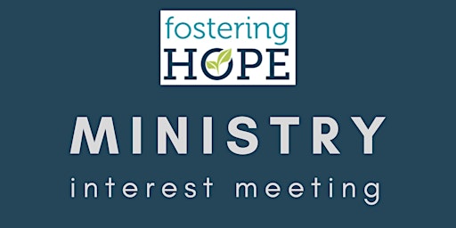 Primaire afbeelding van Ministry Interest Meeting