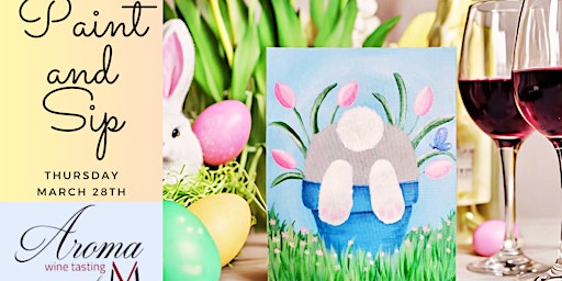 Image principale de Easter Paint and Sip ft. Spring Bunny