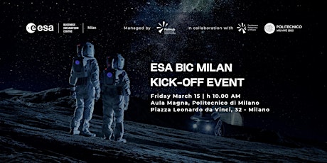 Imagen principal de ESA BIC MILAN | Kick-Off Event