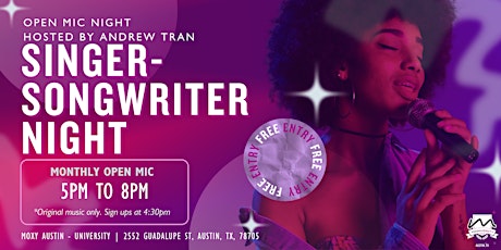 Singer Songwriter Open Mic Night | Moxy