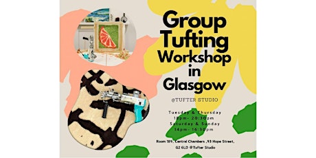 Group Tufting Workshop in Spring - Beginning Level at Tufter Studio