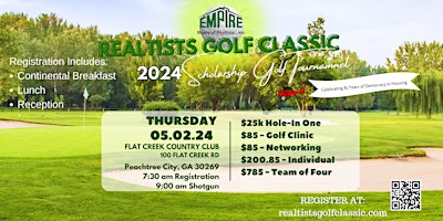 Primaire afbeelding van The Realtists Classic 2024 Scholarship Golf Tournament