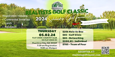 Hauptbild für The Realtists Classic 2024 Scholarship Golf Tournament