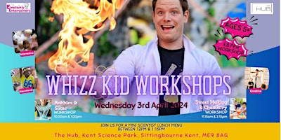 Imagem principal do evento Whizz Kids Workshops Kent Science Park