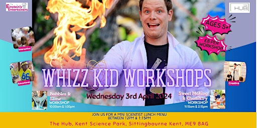 Primaire afbeelding van Whizz Kids Workshops Kent Science Park