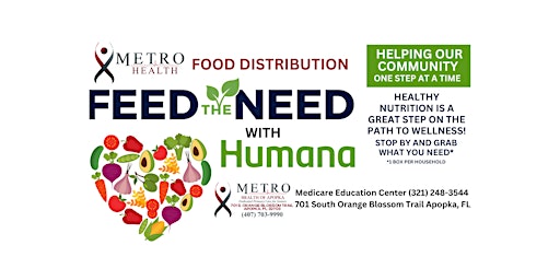 Hauptbild für FREE Fruit and Vegetable DISTRIBUTION FOR SENIORS at Metro Health