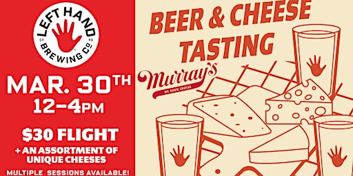 Imagen principal de Beer & Cheese Pairing at Left Hand Brewing