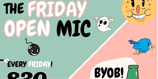 FRIDAY COMEDY OPEN MIC @ THE GIMMICK! BYOB! primary image
