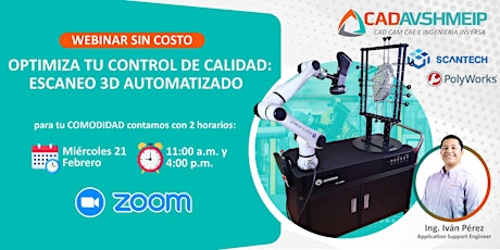 Primaire afbeelding van Optimiza tu control de calidad: Escaneo 3D Automatizado Mañana