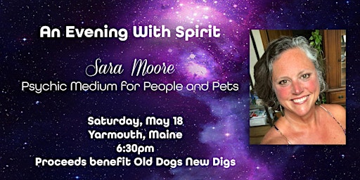 Imagem principal do evento An Evening With Spirit, featuring psychic medium Sara Moore