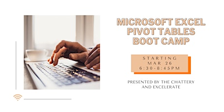 Microsoft Excel Pivot Tables Boot Camp - ONLINE SERIES primary image