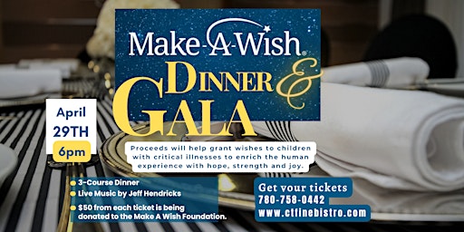 Primaire afbeelding van Make A Wish Foundation Fundraiser Dinner Gala