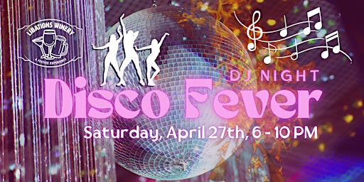 Imagem principal do evento Disco Fever DJ Night - with a Dance Floor + Wine