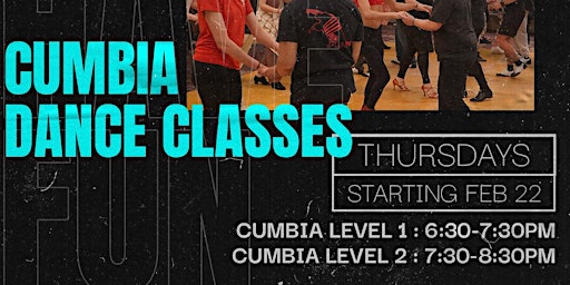 Immagine principale di Cumbia Dance Class, Level 2   Advanced- Beginner 