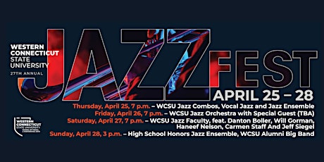 27th Annual  Jazz Fest: WCSU Honors Jazz Ensembles & WCSU Alumni Big Band primary image