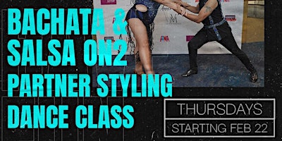 Imagem principal de Salsa On2 Partnerwork Dance Class,  Level 3.5 Intermediate