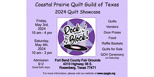 Imagem principal do evento Rock Around The Block - 2024 Quilt Showcase