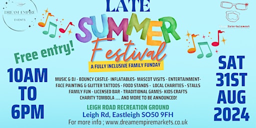 Imagem principal do evento Eastleigh Late Summer Festival