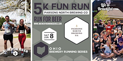 Imagem principal do evento 5k Beer Run x Parsons North Brewing Co | 2024 Ohio Brewery Running Series