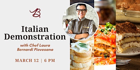 Imagen principal de Italian Demonstration Class with Chef Laura Bernardi Piovesana