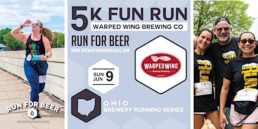 Imagem principal do evento 5k Beer Run x Warped Wing Brewing Co | 2024 Ohio Brewery Running Series
