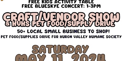 Primaire afbeelding van FISHVILLE FARMS ACTION FOR ANIMALS CRAFT SHOW & PET SUPPLIES DRIVE