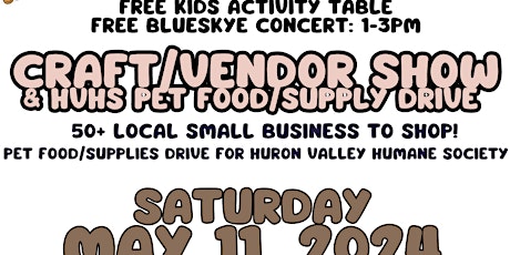 FISHVILLE FARMS ACTION FOR ANIMALS CRAFT SHOW & PET SUPPLIES DRIVE