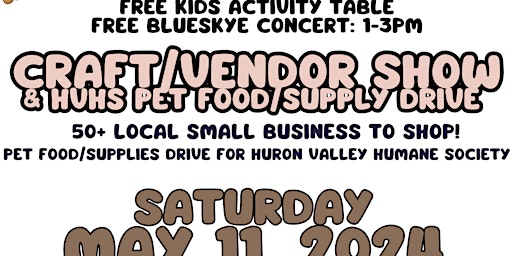 Primaire afbeelding van FISHVILLE FARMS ACTION FOR ANIMALS CRAFT SHOW & PET SUPPLIES DRIVE