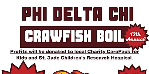 Image principale de Phi Delta Chi 12th Annual Crawfish Boil