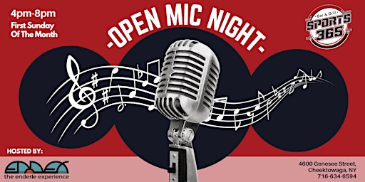 Open Mic Night @ Sports 365 primary image