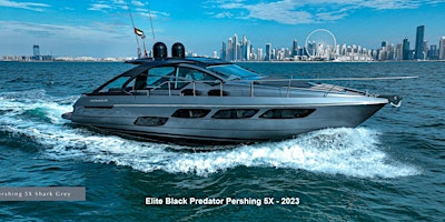 2-6 Hour Yacht Rental - Black Predator Pershing 5X – 2023 Yacht Rental primary image