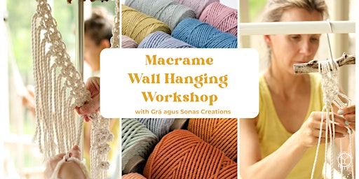 Primaire afbeelding van Macrame Wall Hanging Workshop - Sat 30th March 2024