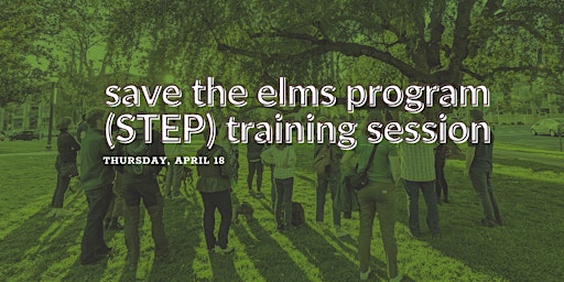 Imagem principal de Save the Elms Program (STEP) Training Session