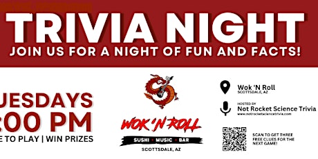 Wok 'n Roll Scottsdale Trivia Night