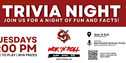 Image principale de Wok 'n Roll Scottsdale Trivia Night