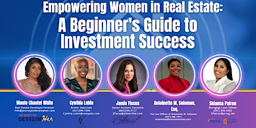 Imagem principal do evento Empowering Women in Real Estate: A Beginner's Guide to Investment Success