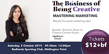 Mastering Marketing: The Business of Being Creative - Oct 2019 primary image