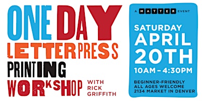 Imagem principal do evento One-Day Letterpress Printing Workshop