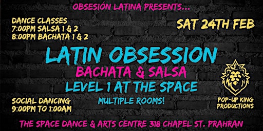 Imagem principal do evento Latin Obsession - Bachata & Salsa at The Space Dance & Arts Centre