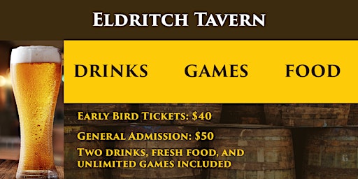Imagem principal do evento Game Night @ The Eldritch Tavern!!