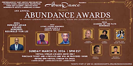 THE 2ND ANNUAL ABUNDANCE AWARDS (ENCORE VIRTUAL PRESENTATION)