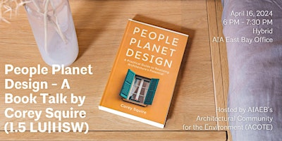 People Planet Design - A Book Talk by Corey Squire primary image