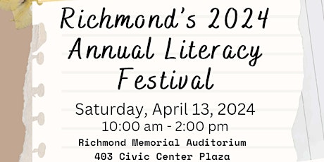 City of Richmond Annual Literacy Festival 2024