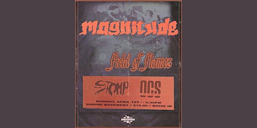 Primaire afbeelding van MAGNITUDE + Field of Flames + Stomp + Our City Skyline