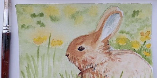 Imagem principal do evento Hop into Spring Watercolor Class with Haley Jula Design