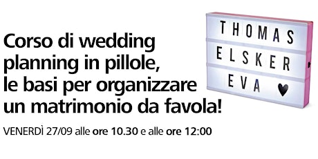 Immagine principale di Corso di wedding planning in pillole con Flying Tiger Copenhagen 