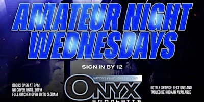 Hauptbild für $$$$ Amateur Nights at Onyx Charlotte $$$$