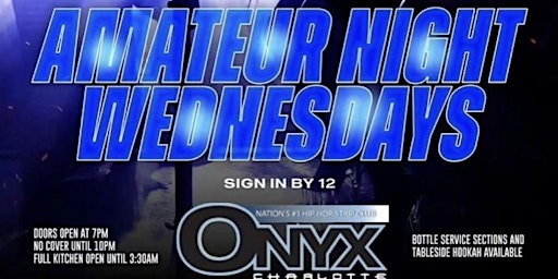 $$$$ Amateur Nights at Onyx Charlotte $$$$ primary image
